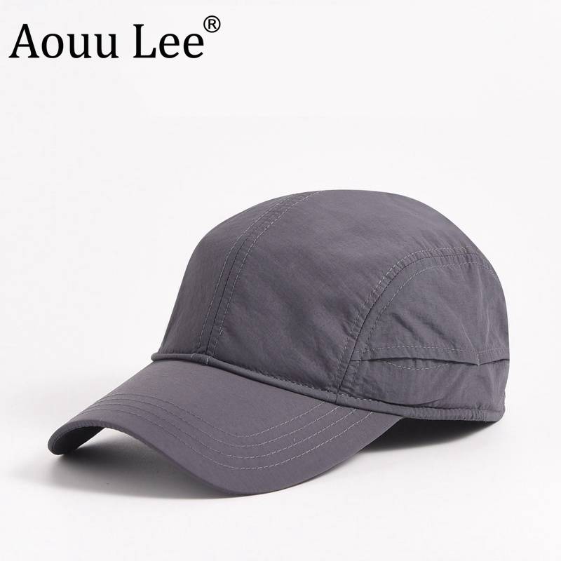 Aouu lee large -size quick -drying baseball hat summer thin men's big head surrounding outdoor sunshade duck tongue hat