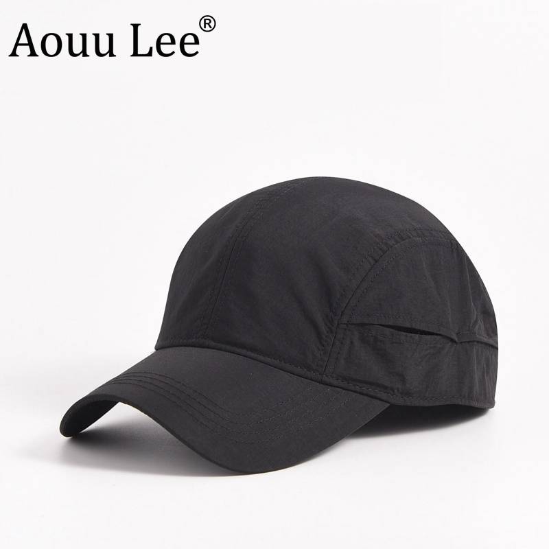 Aouu lee large -size quick -drying baseball hat summer thin men's big head surrounding outdoor sunshade duck tongue hat