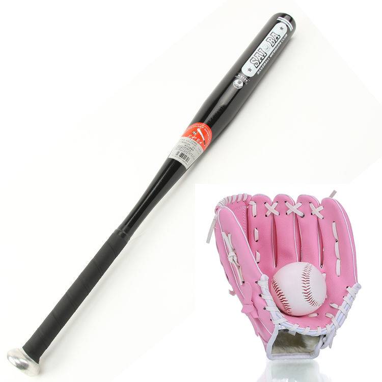 Adult black ball+pink glove