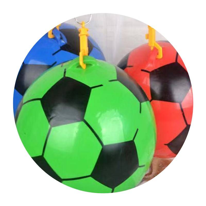 Children's suspender rope shooting ball inflatable toy elastic chain football watermelon ball cartoon cartoon kindergarten fun game ball