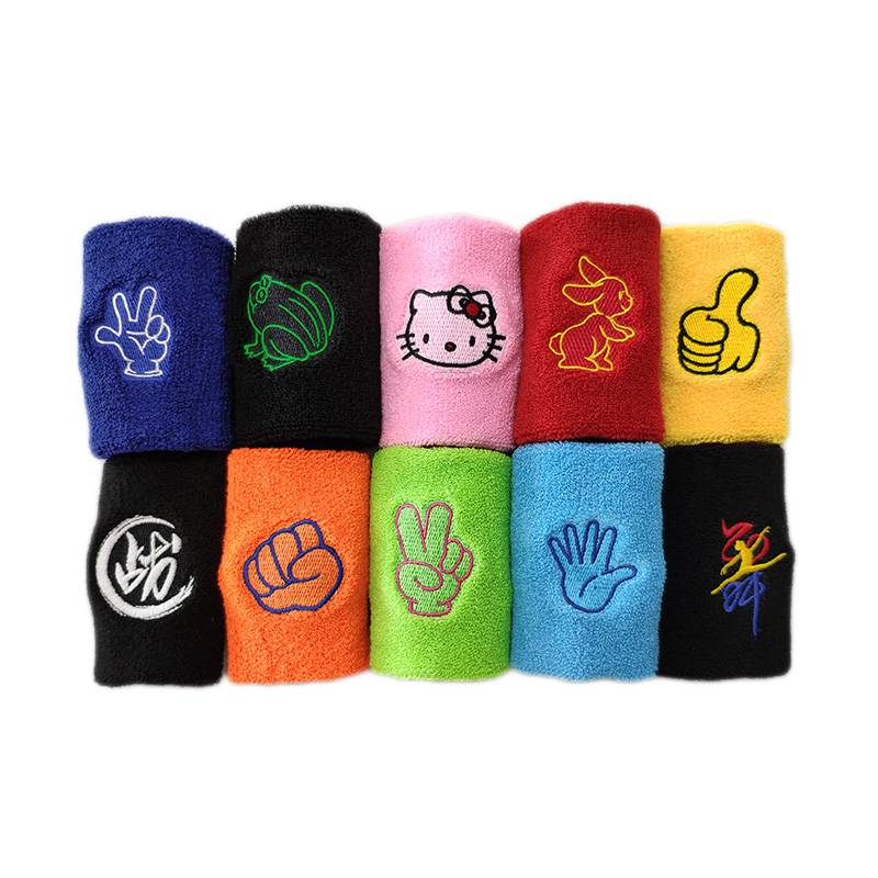 Personalized sports wrist embroidery square dance badminton basketball baseball running cycling, sweat, sweat, fit men and women
