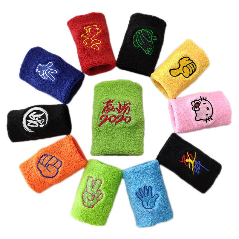 Personalized sports wrist embroidery square dance badminton basketball baseball running cycling, sweat, sweat, fit men and women