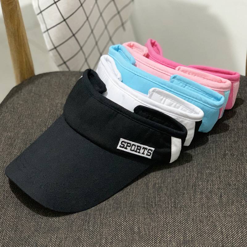 Summer outdoor men's sports tennis hatless sun hat shading hat baseball hats Korean version tide empty top hat