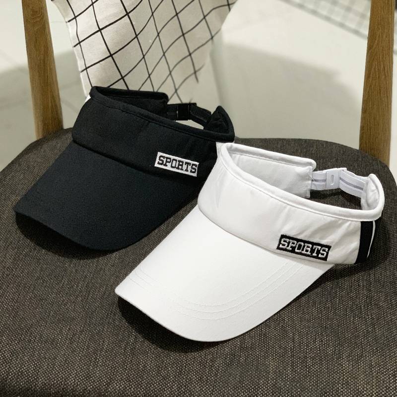 Summer outdoor men's sports tennis hatless sun hat shading hat baseball hats Korean version tide empty top hat