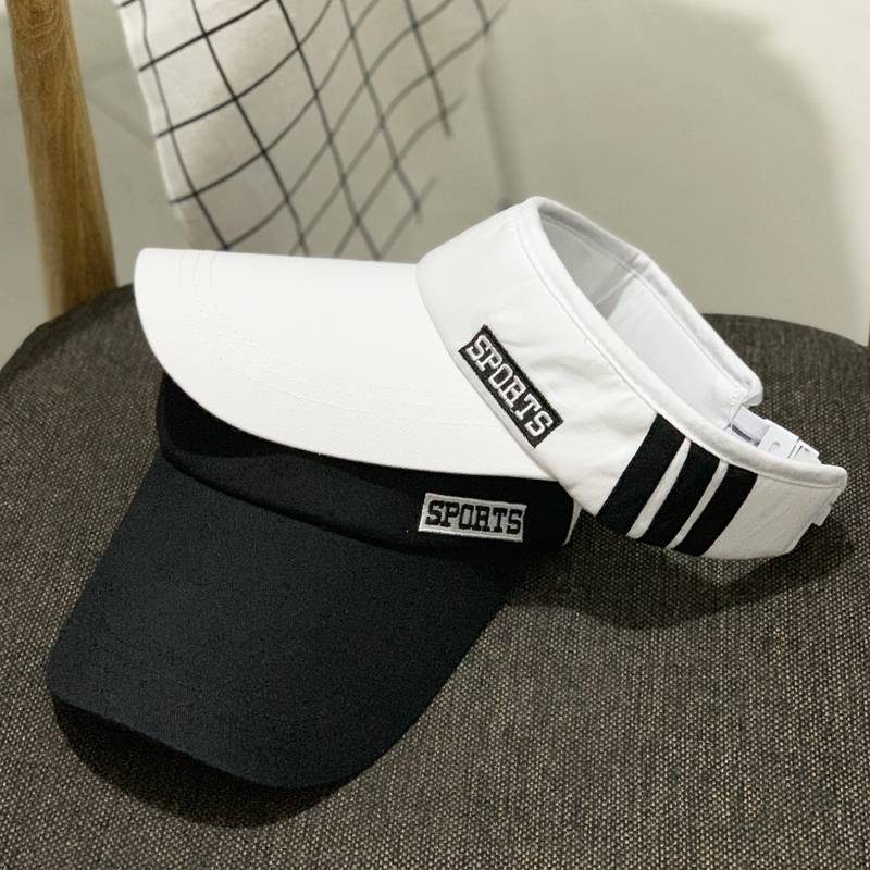 Summer outdoor men's sports tennis hatless sun hat shading hat baseball hats Korean version tide empty top hat