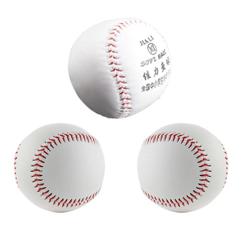 10 -inch baseball No. 9 soft and hard baseball baseball sound softball Student youth training ball micro -bullet white