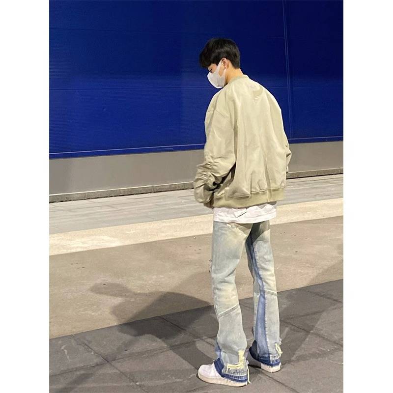 MA1 pilot American high street jacket worker retro tide baseball uniform male oversize jacket boy