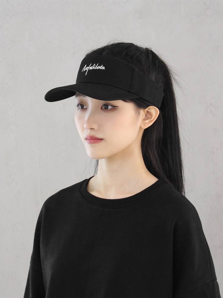Empty peak hat baseball hats. Summer shade men and women 2024 new models can tie high horsetail big head circumference to show small face