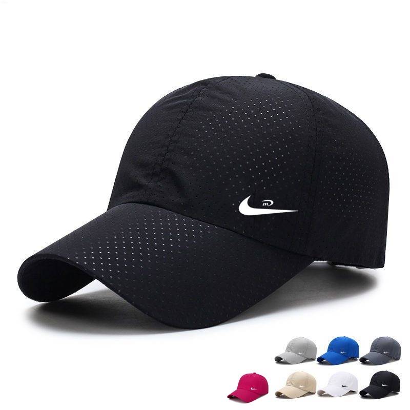 Nike adjustable hat Men's summer dry breathability sports baseball cap female universal net eye shading peaked cap