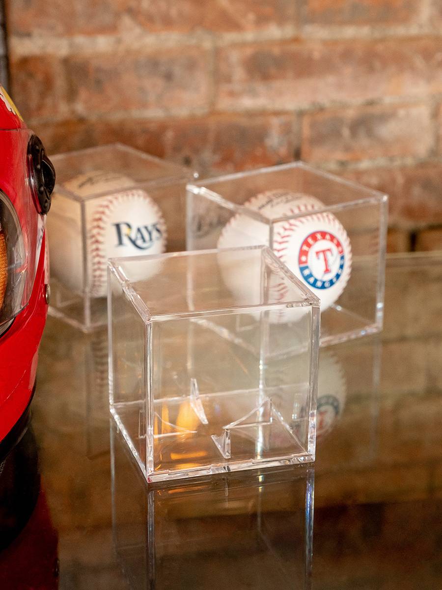 Tang An signature baseball display box square -shaped high -light acrylic material collection dust prevention storage box hot selling