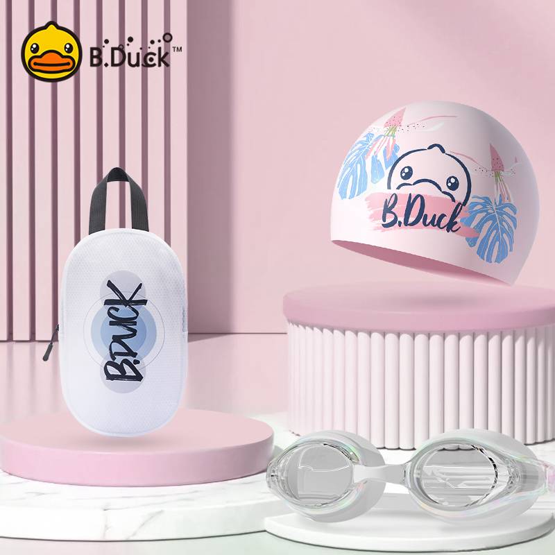 2304 swimming cap+swimming moster+swimming bag