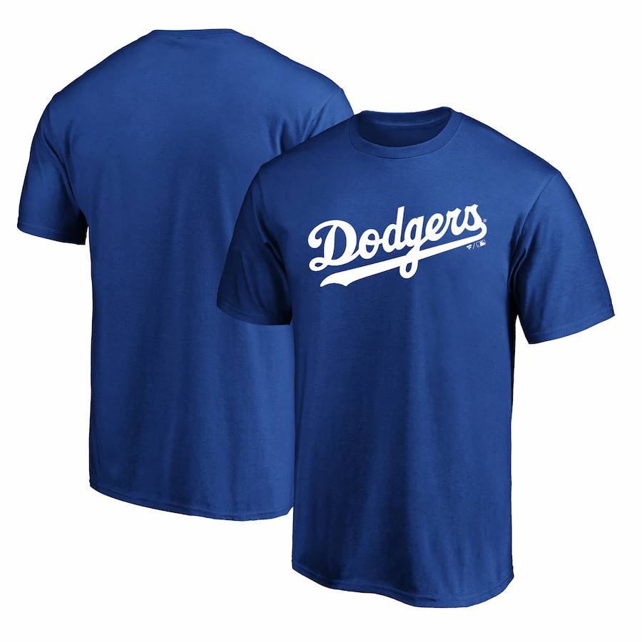 American Professional Baseball Dodgers Los Angeles Dodge Team Cotton Short Sleeve T -shirt
