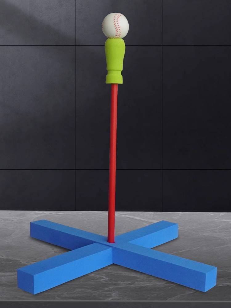 Baseball single training device Children's strike seat bracket equipment soft rubber props toy baseball baseball baseball stick