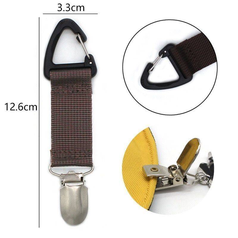 Travel cap clip luggage hanging bag artifact multi -purpose shading and throwing portable bag clip baseball fisherman hat