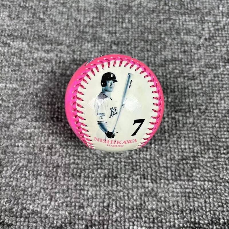 Japanese commemorative baseball photo ball pattern ball hard gift commemorative collection anime cartoon ham