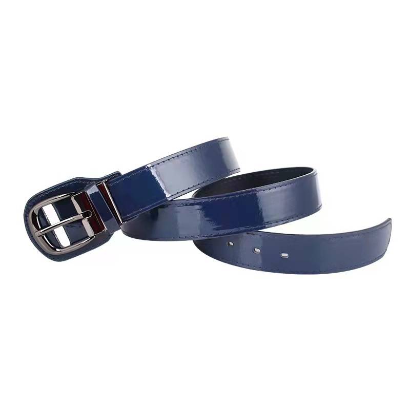 PU baseball belt lacquer surface bright noodles baseball belt belt boy adult universal training contest waistband versatile