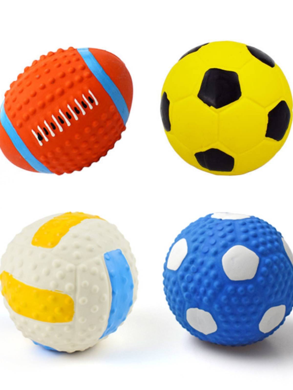 Pet latex toys High -bomb cotton fill latex football sound toy pet dog toy