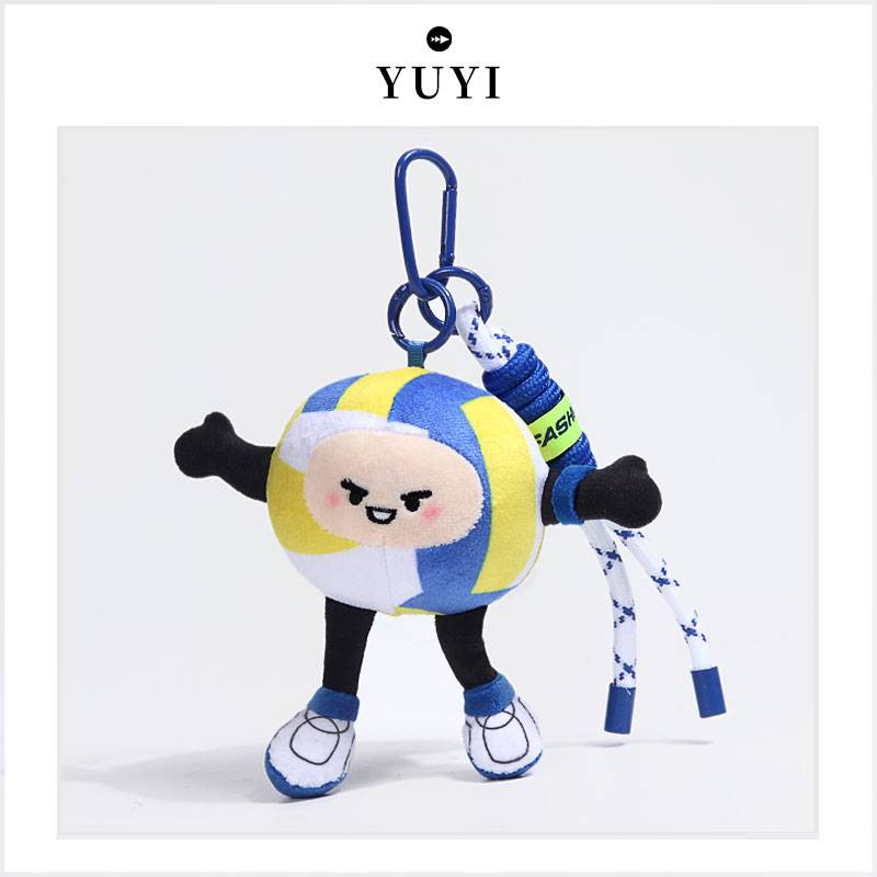 Volleyball+hand rope+keychain
