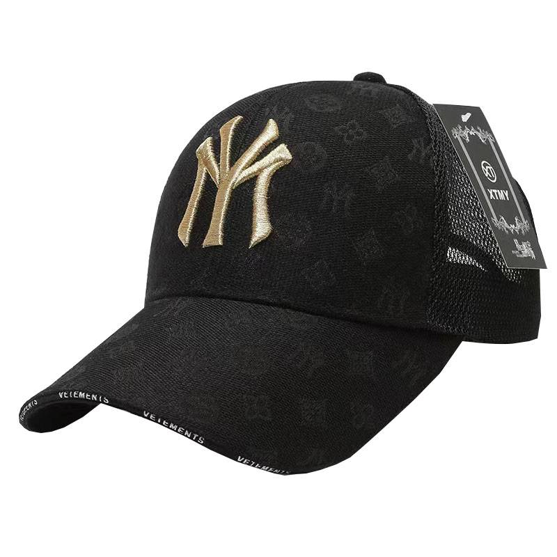 Summer hat male letters embroidery baseball hat wild couple female sunscreen sunscreen cap sports net hat peaked cap