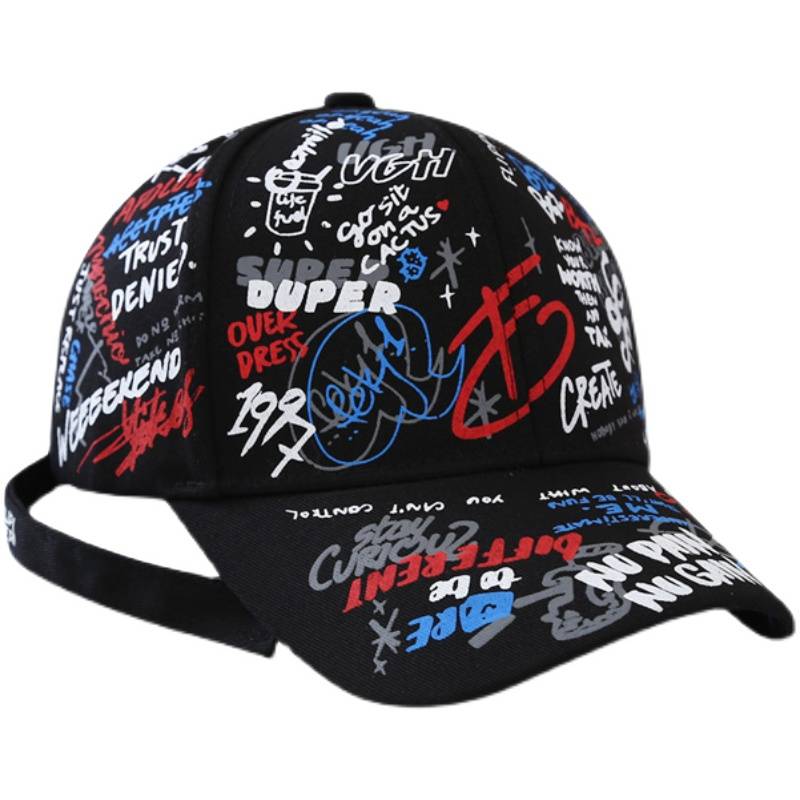 Hat Men's Summer Trend Baseball Caps Youth Street Tide Hip -Hop Casual Small Sham Hat New