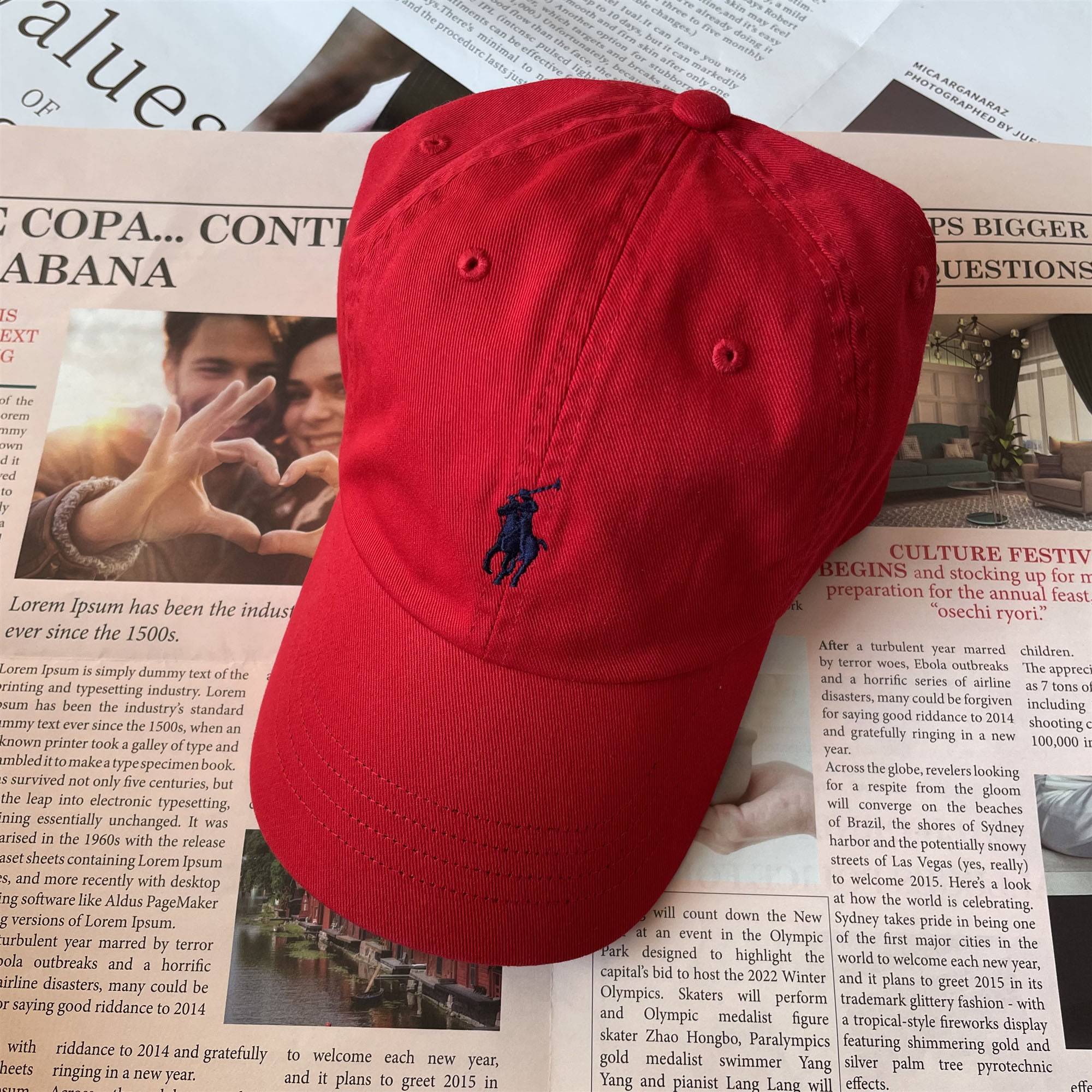 Red blue label