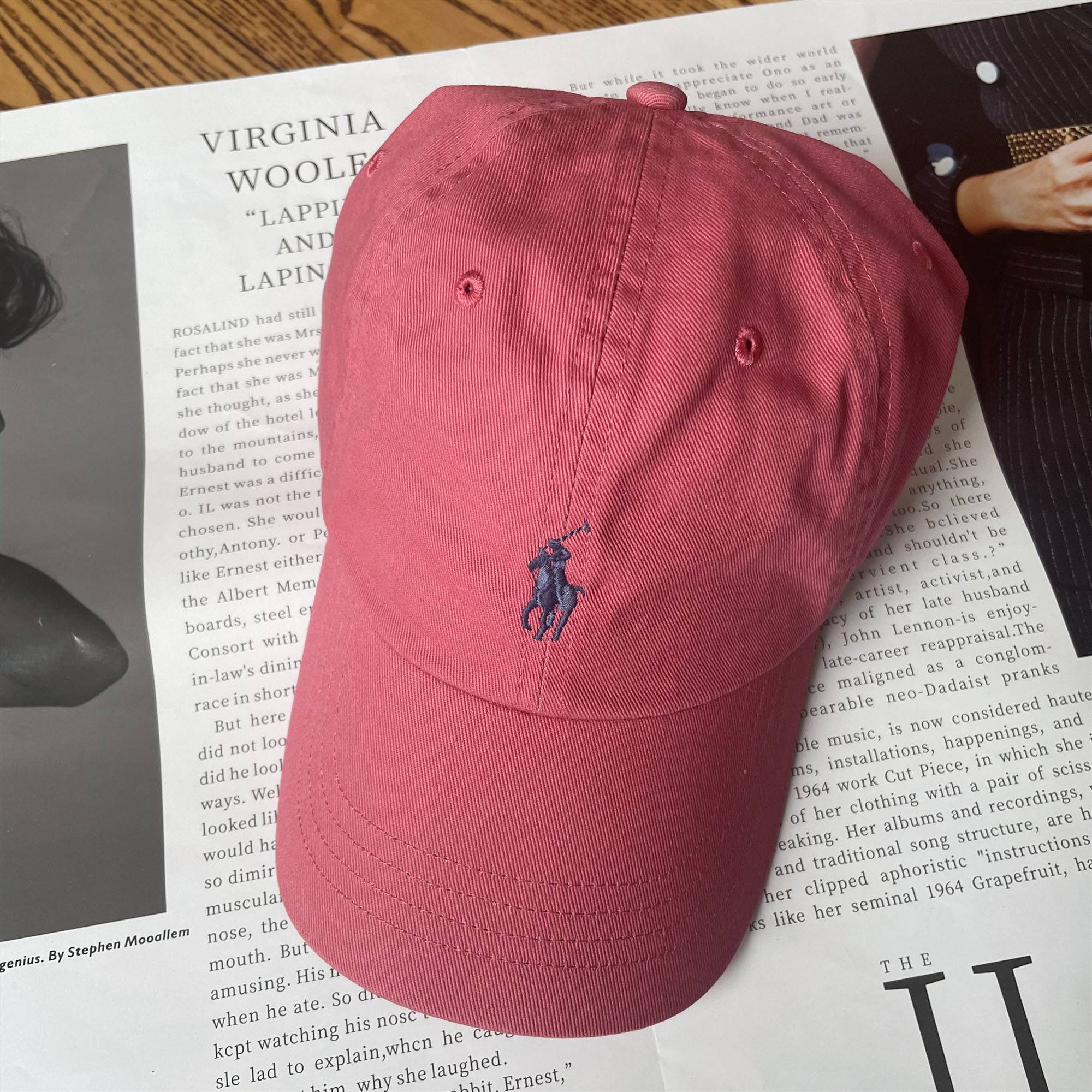Rose pink blue label