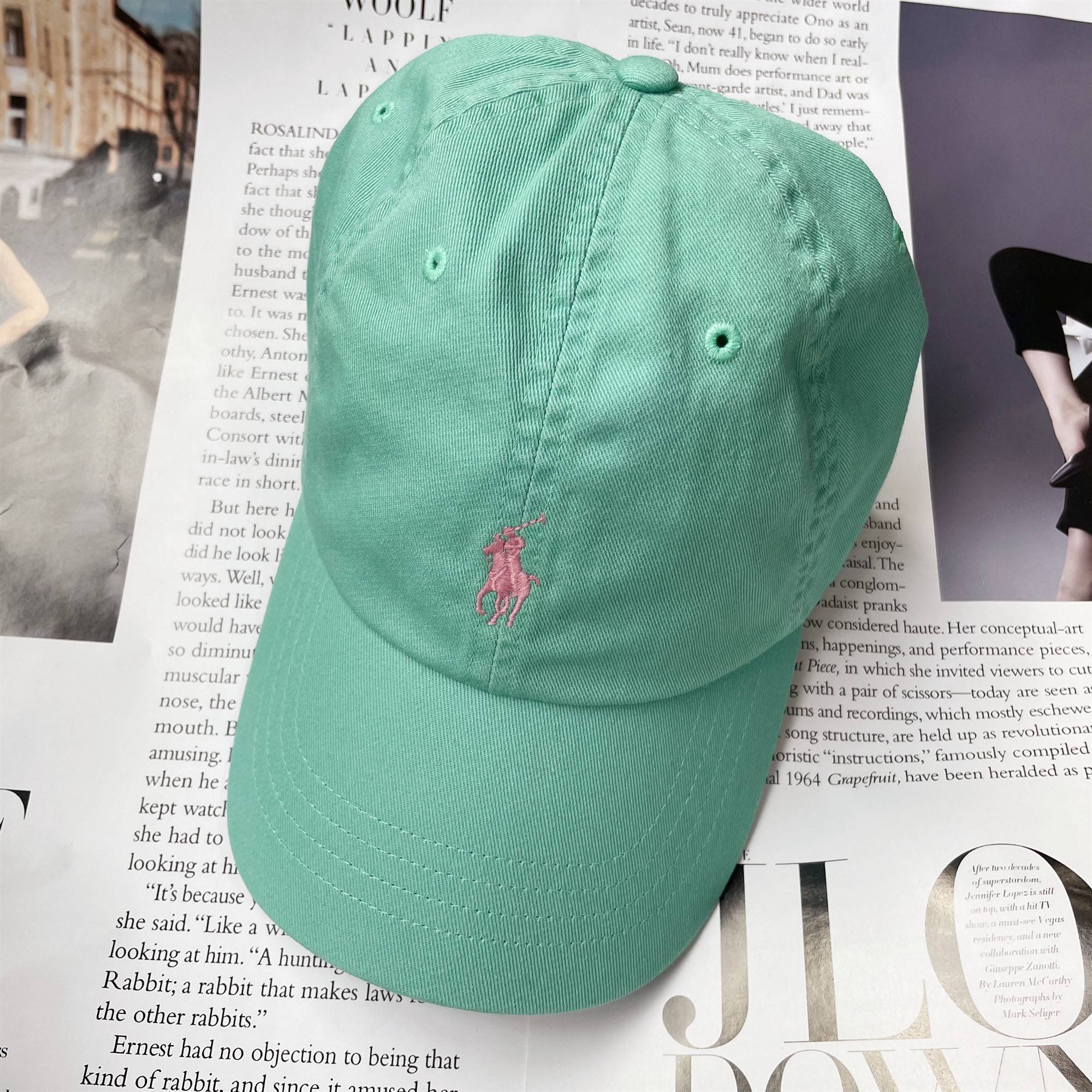 Mint green powder label