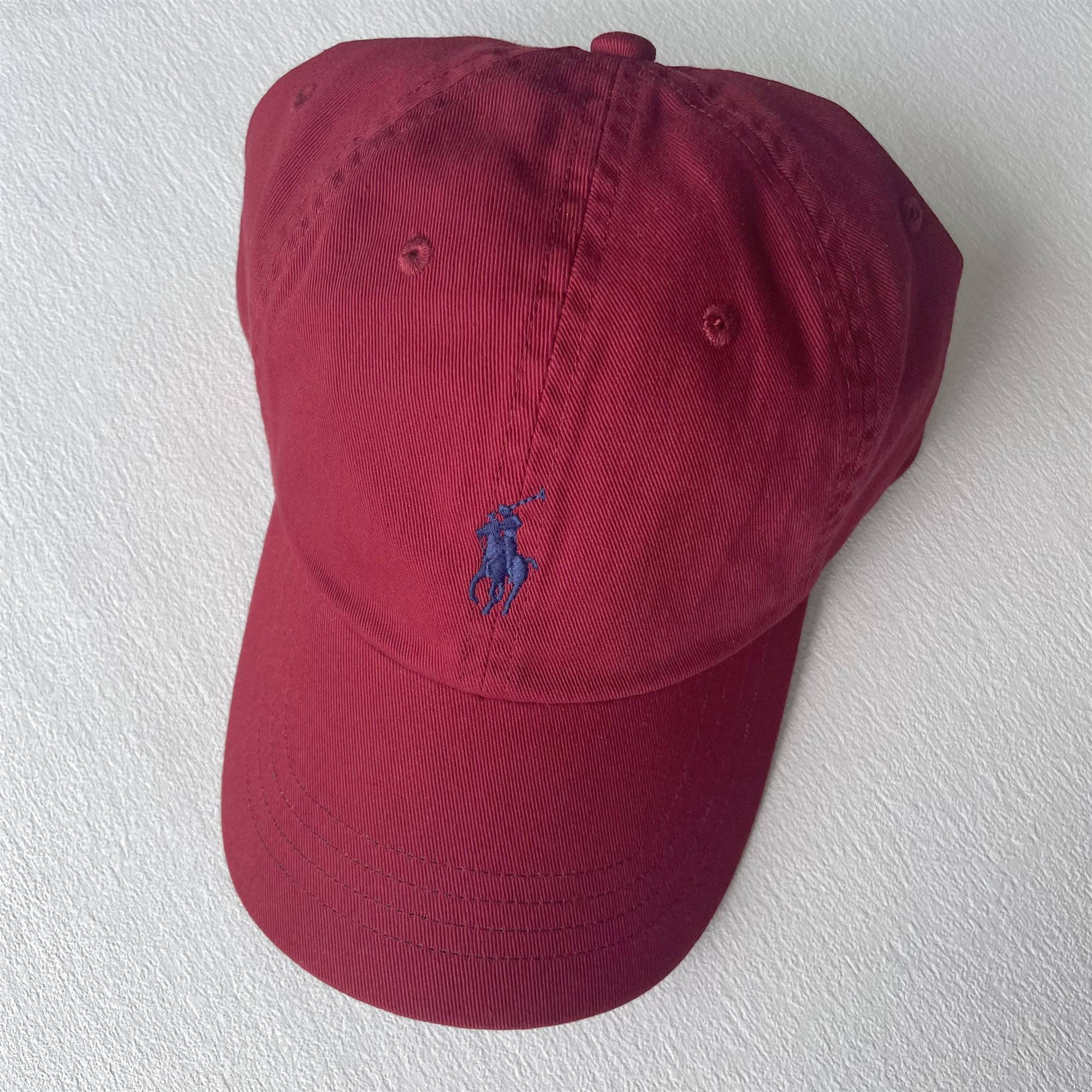 Wine red blue label