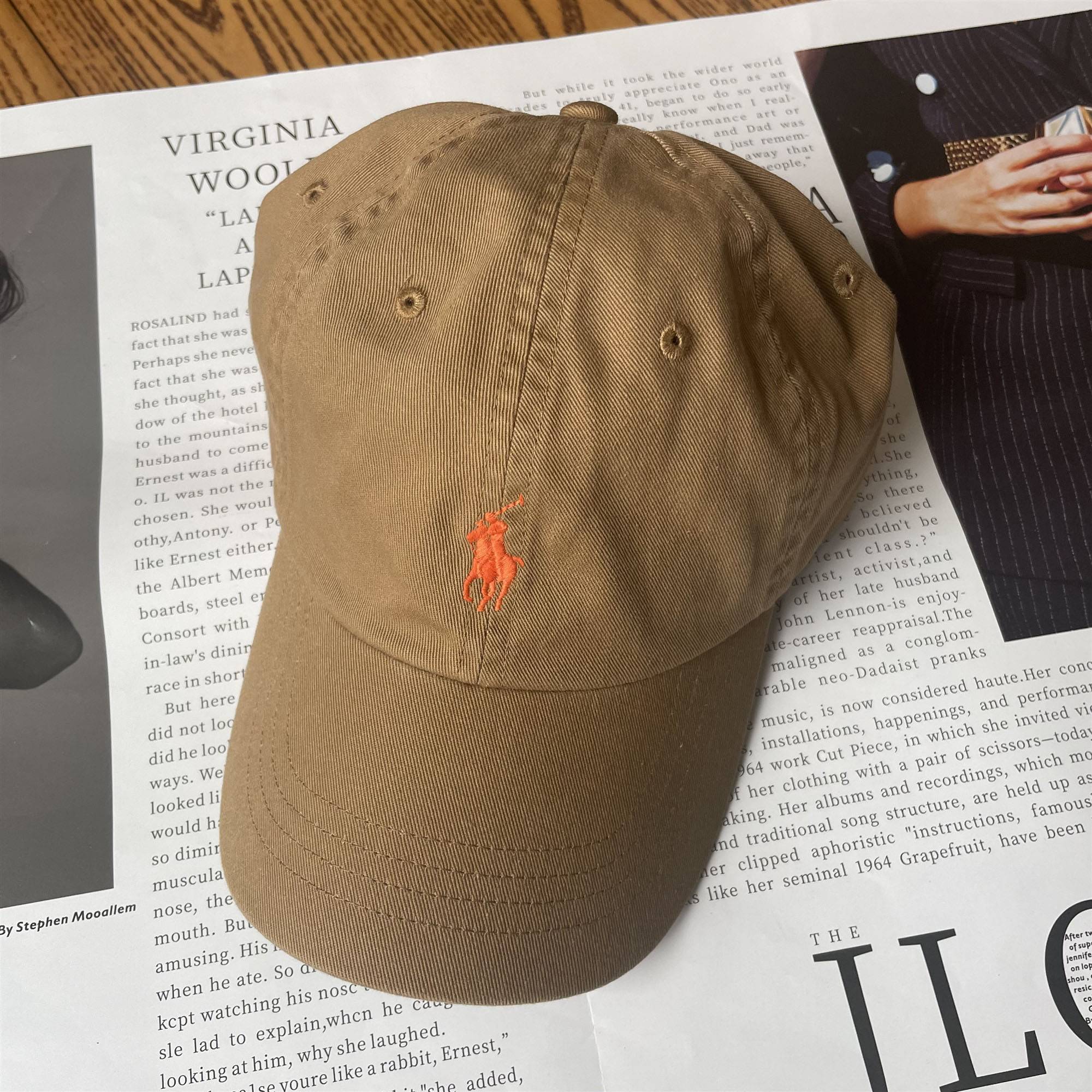 Light brown orange label