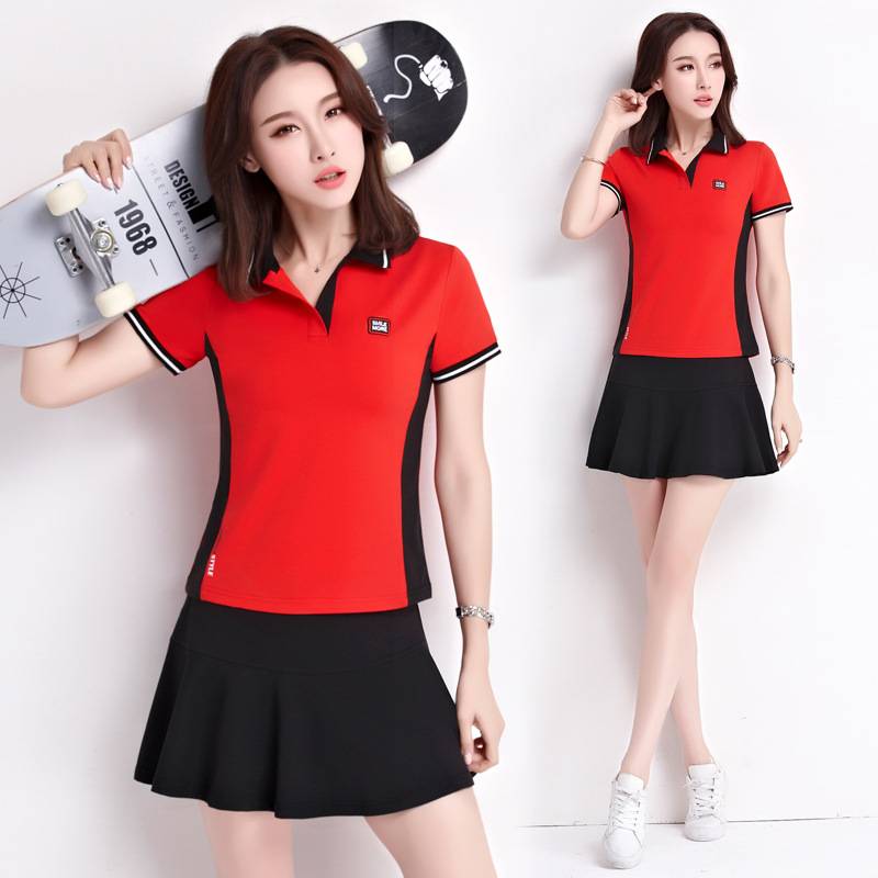 Fair brand Nike group purchase tennis uniform sports suit female summer new short -sleeved short skirt Korean skirts casual baseball