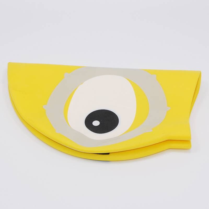 Surging Little yellow people swimmer comfortable swimming hat Environmental cartoon swimming hat silicone waterproof new model