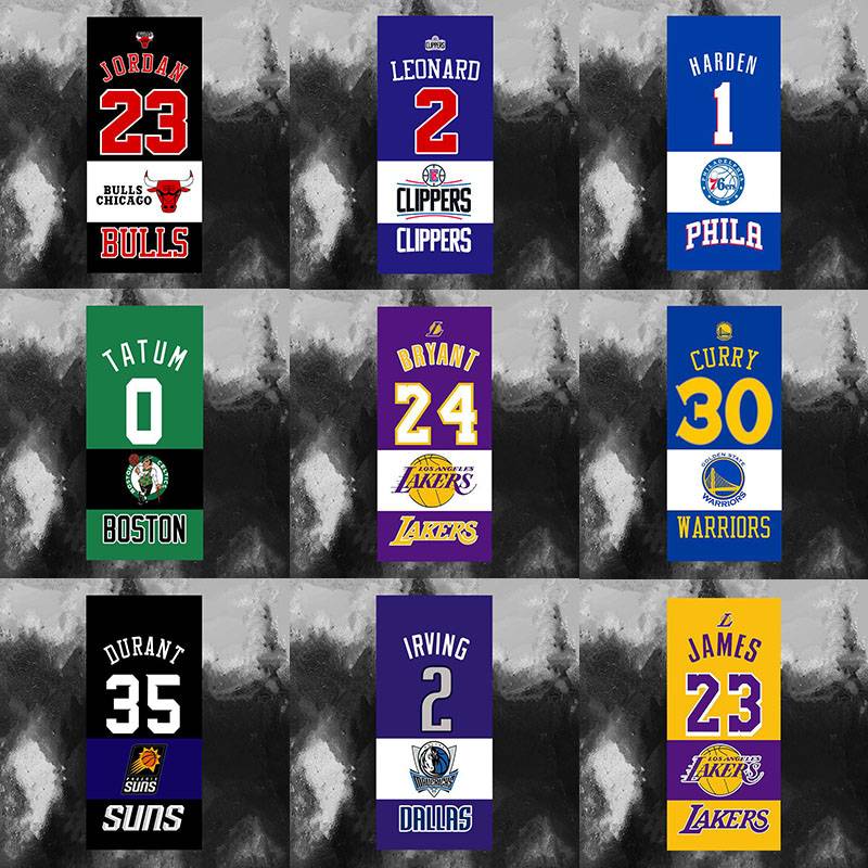 NBA All -Star Sports Towel Cobric Cold Switzer Cold Towel fast dry towels Fitness, sweat sweat, sweat, hanging neck