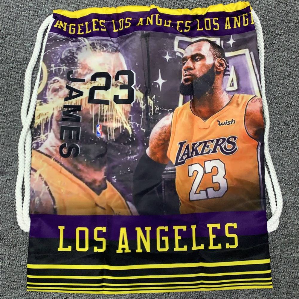 NBA Basketball Star Owen Cobbi James Men's Pumping Back bag Student portable basketball storage bag