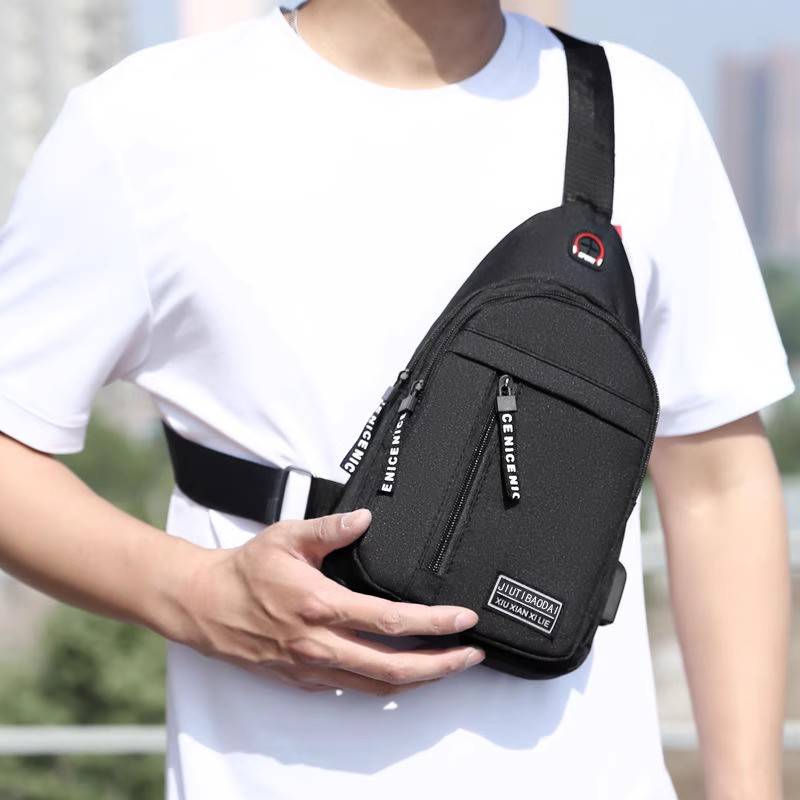 Boiler Men's Backpack 2023 New Leisure Sports Nylon Canvas Breast Breast Breast Breast Platles Body Bag Cingles Crossbody Bag