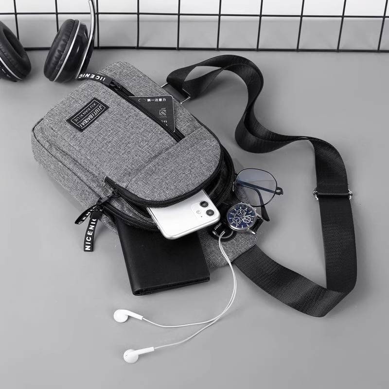 Boiler Men's Backpack 2023 New Leisure Sports Nylon Canvas Breast Breast Breast Breast Platles Body Bag Cingles Crossbody Bag