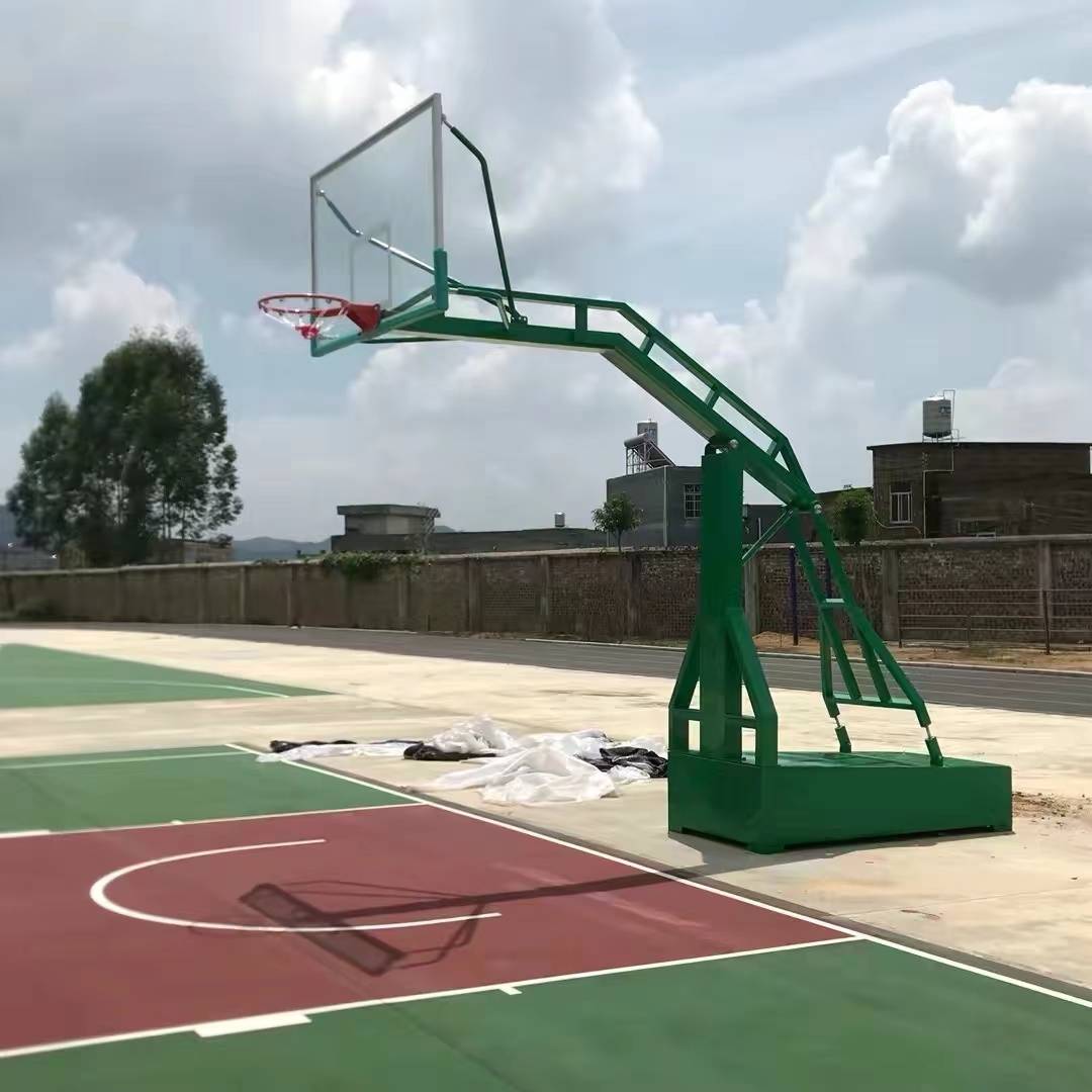 Flat box imitation hydraulic basketball rack