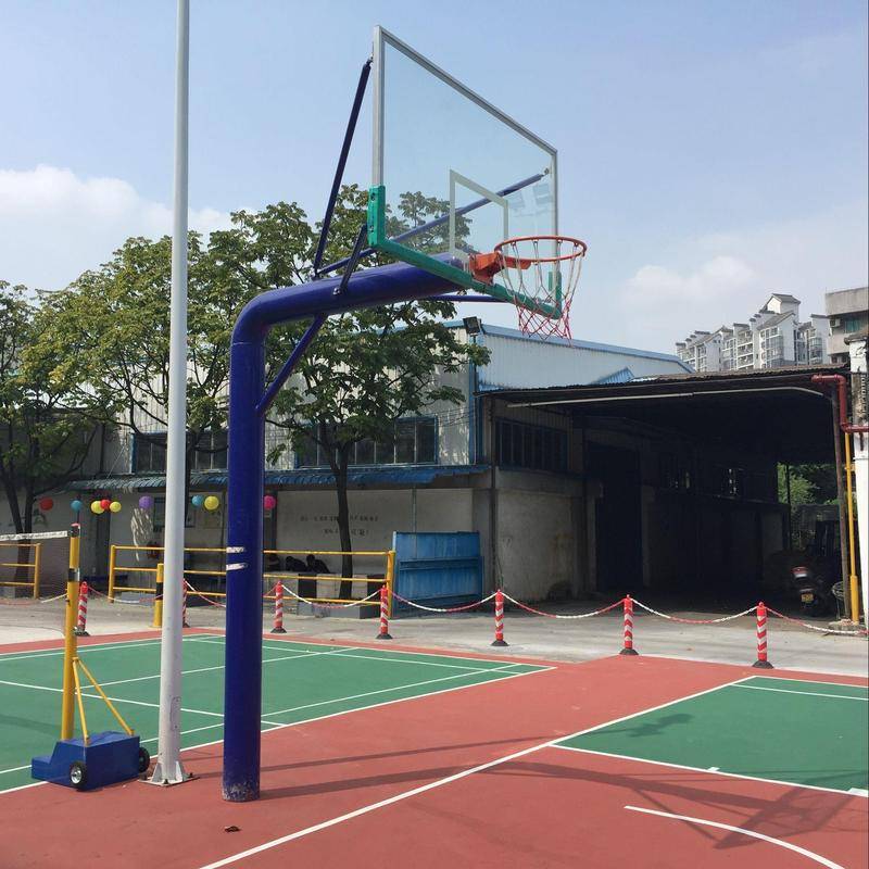 Standard basketball frame fixed basketball ground burial basketball rack basketball rack basketball rack adult outdoor