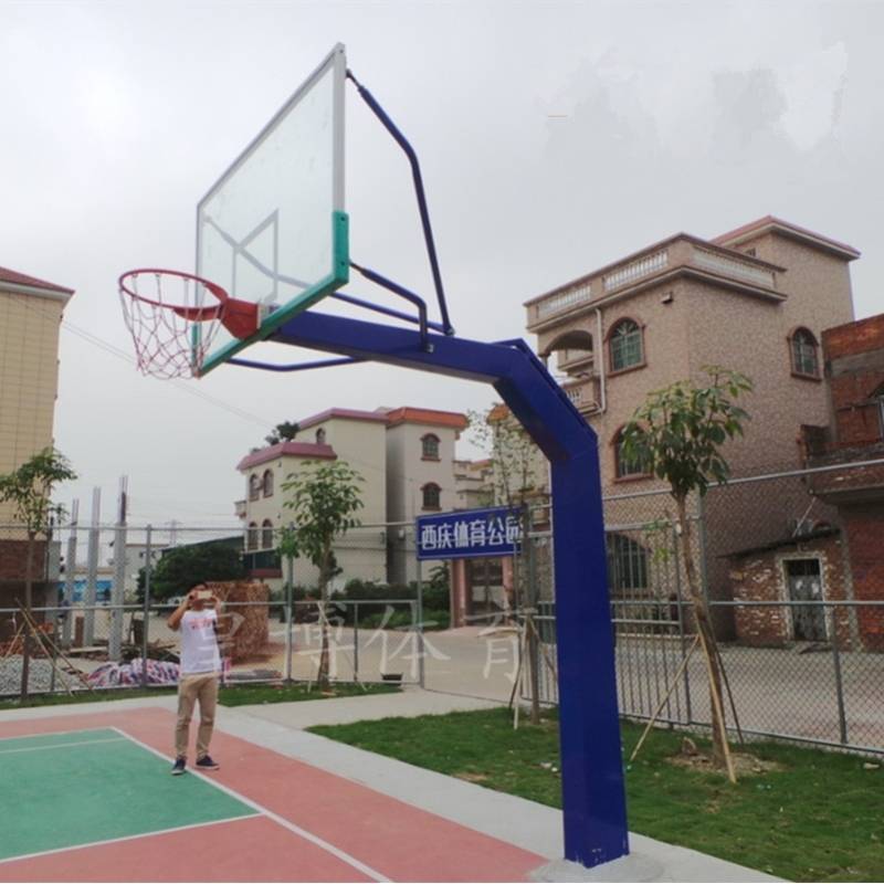 Standard basketball frame fixed basketball ground burial basketball rack basketball rack basketball rack adult outdoor