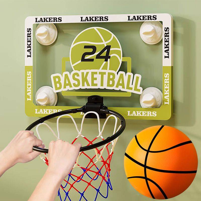 Basketball frame shooting shelf wall hanging -free children's small basketball basketball rebound indoor and outdoor home mute ball