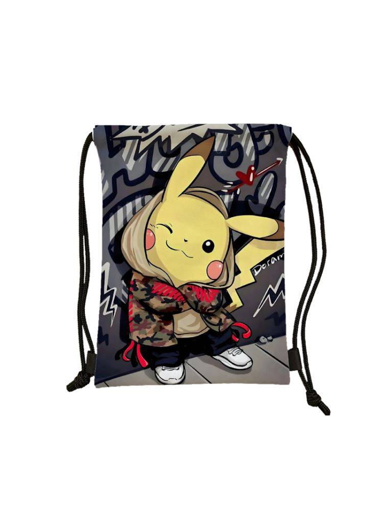 Cartoon Pikachu series of waterproof beam port storage bag large -scale high -value high -value portable basketball bag