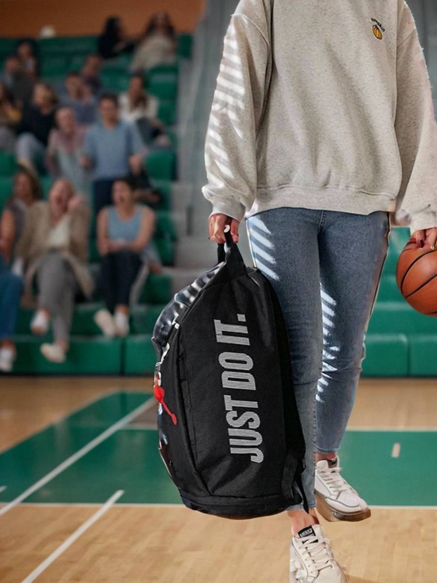 Men and women's backpack basketball training bag dry wet separation fitness bag American backpack middle school student school bag hand bag tide tide