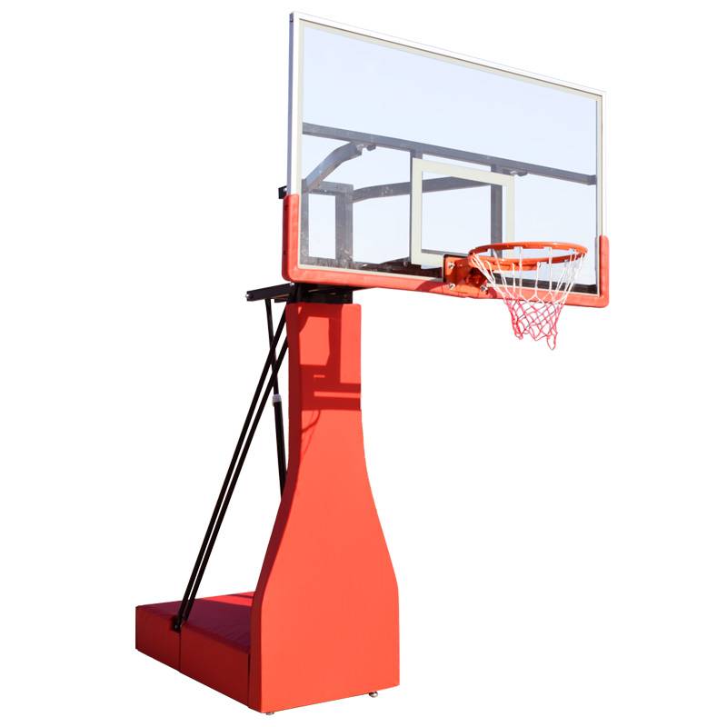 Basketball rack professional standard American hydraulic movementable outdoor adult indoor and outdoor household land buried lift and dunk