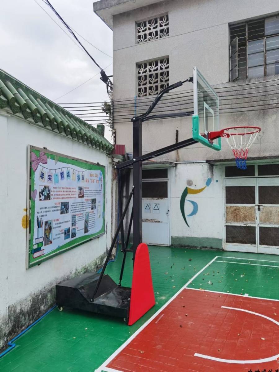 Basketball frame outdoor mobile land buried children's outdoor round housekeeper rural school factory community park basketball box
