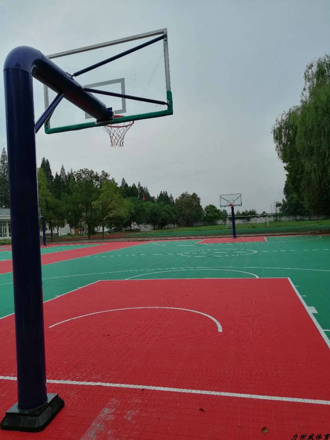 Buried round tube diameter 220mm basketball rack