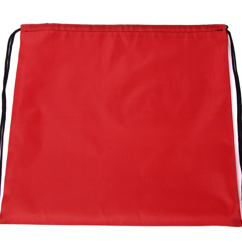 Red, unprinted basketball bag