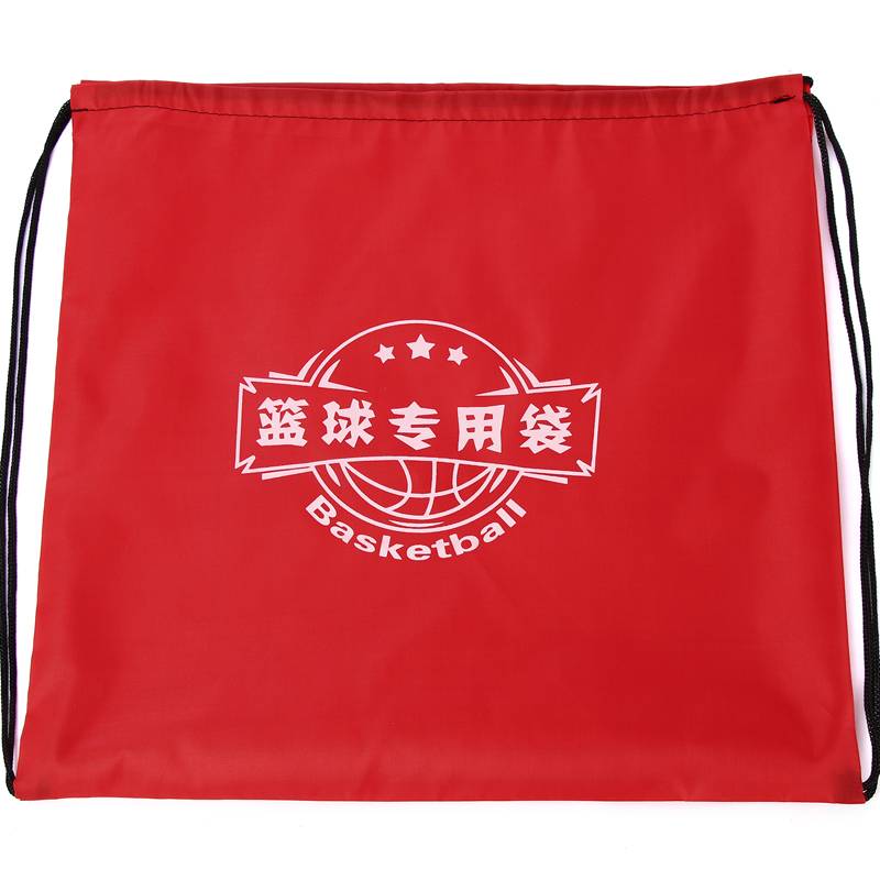 Red basketball bag print