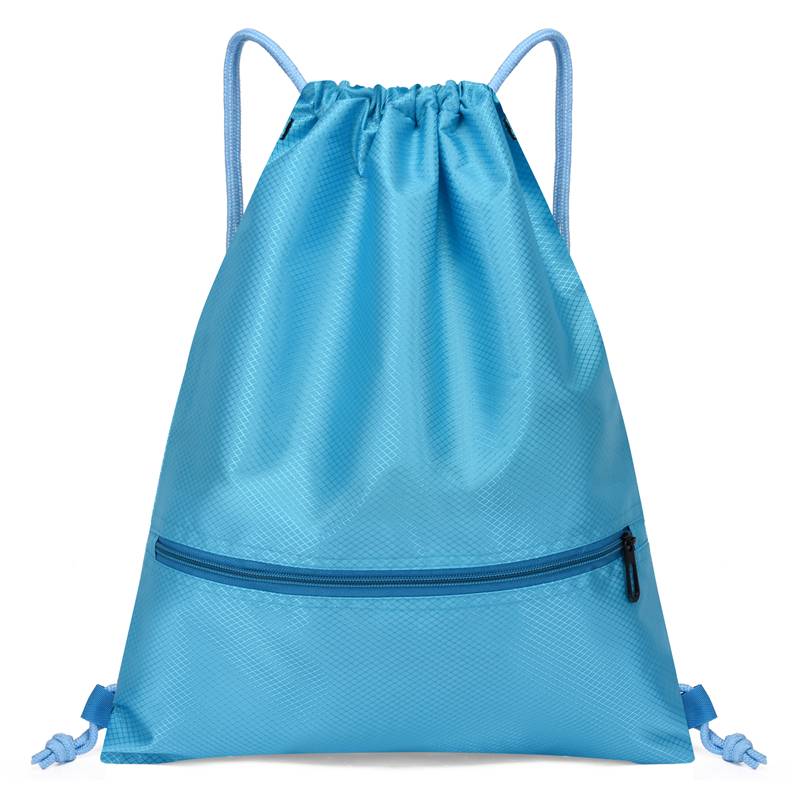 Custom bundle pocket backpack large -capacity sports waterproof storage bag simple travel drawing folding bag basketball bag