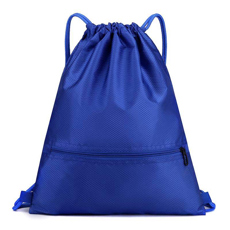 Custom bundle pocket backpack large -capacity sports waterproof storage bag simple travel drawing folding bag basketball bag