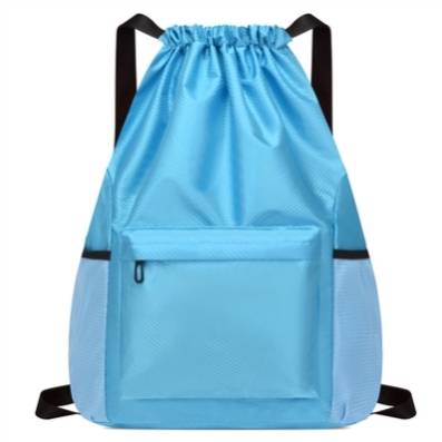 LIGHT GREY ZIPPER SKY BLUE LARGE - R-J76