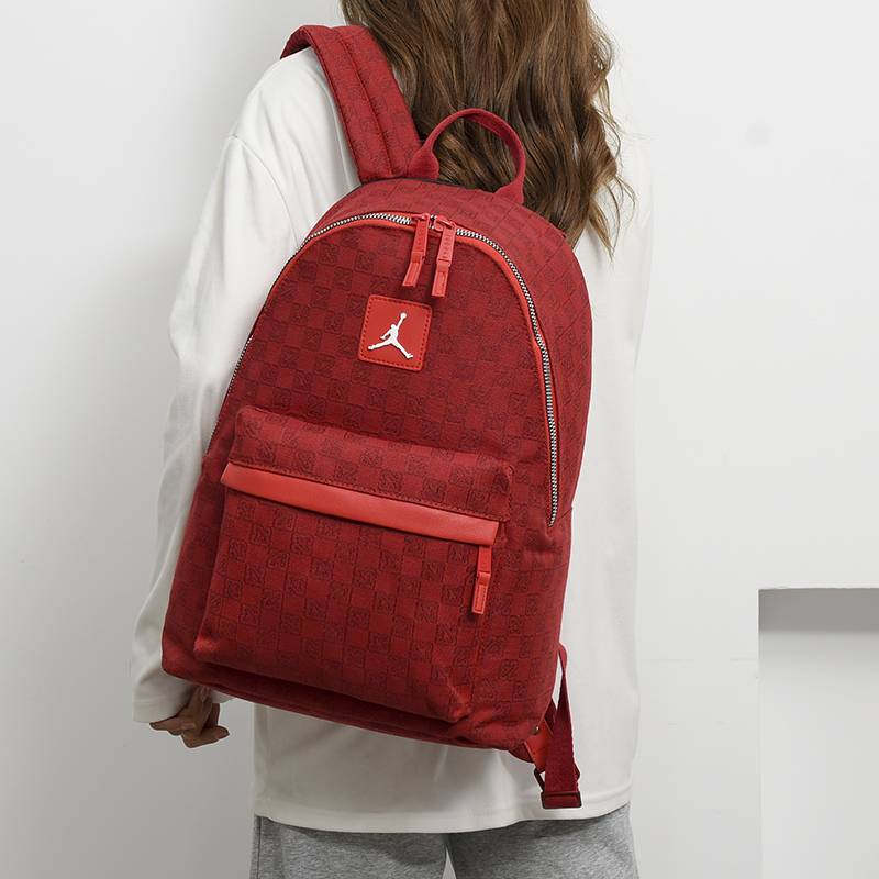 Jordan junior high school student schoolbag sports AJ flying people fashion backpack basketball backpack large -capacity computer travel bag